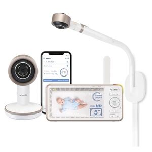 VTech V-Care VC2105 1080p Over-the-Crib Smart Baby Monitor | AI Detection | 5”